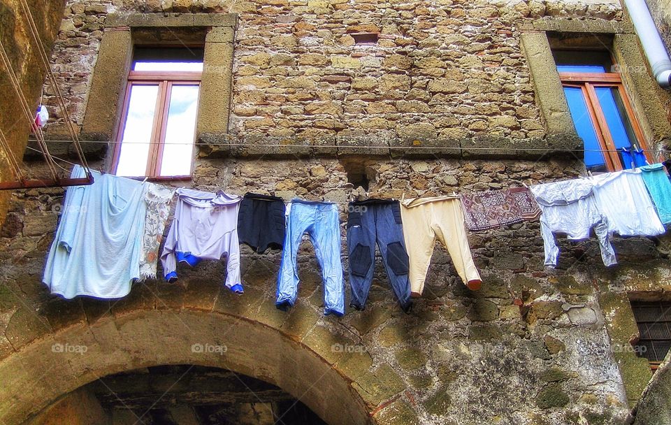 Drying clothes 