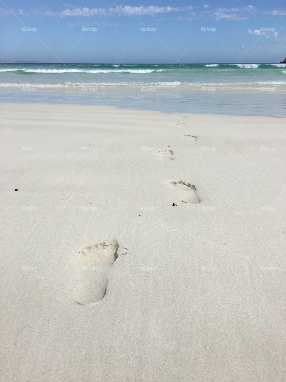 Footprints in the sand