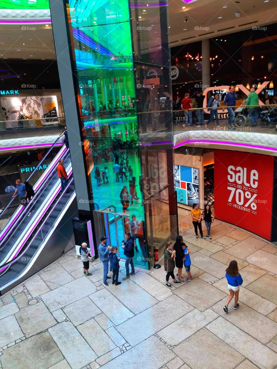 Shopping time in mall