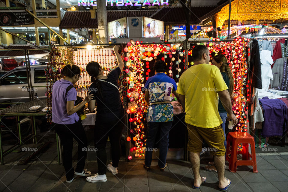 Night market in Thailand 