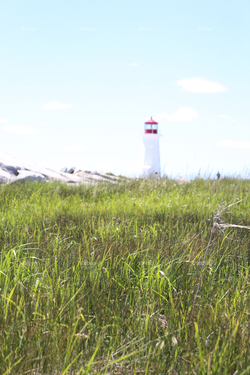 Nova Scotia's iconic Peggy's cove lighthouse 