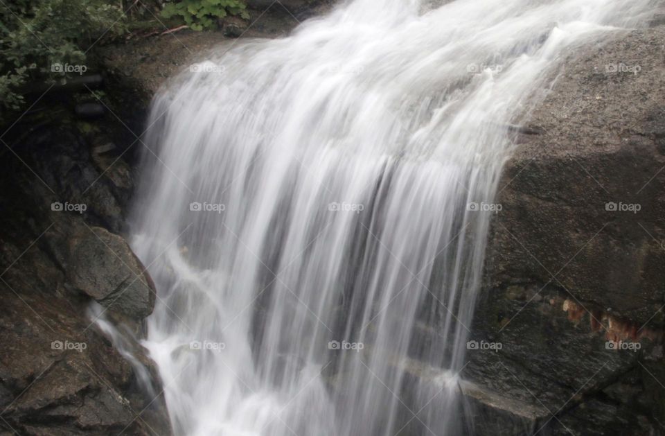Waterfall in Alpen long exposure