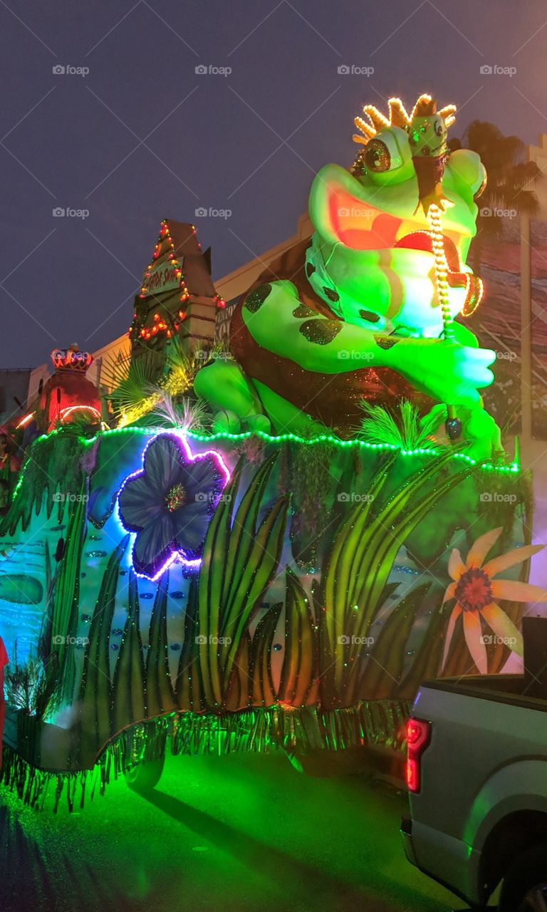 This is one of the Mardi Gras floats at the parade at Universal Studios Orlando 3/24/2019