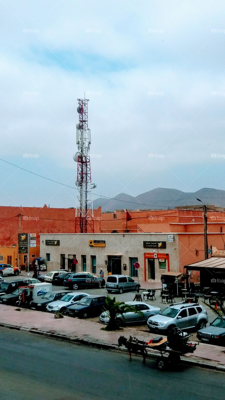 A post office in Chaplin,Morocco