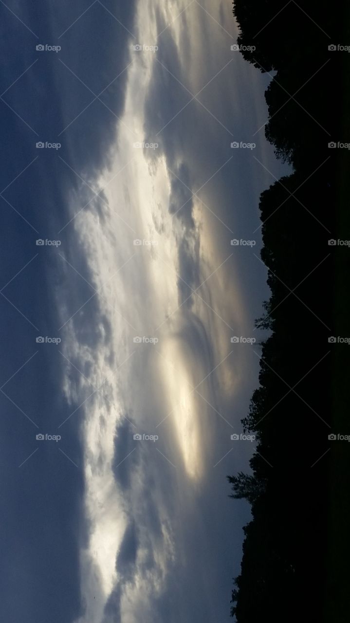 Storm Clouds in Sunset
