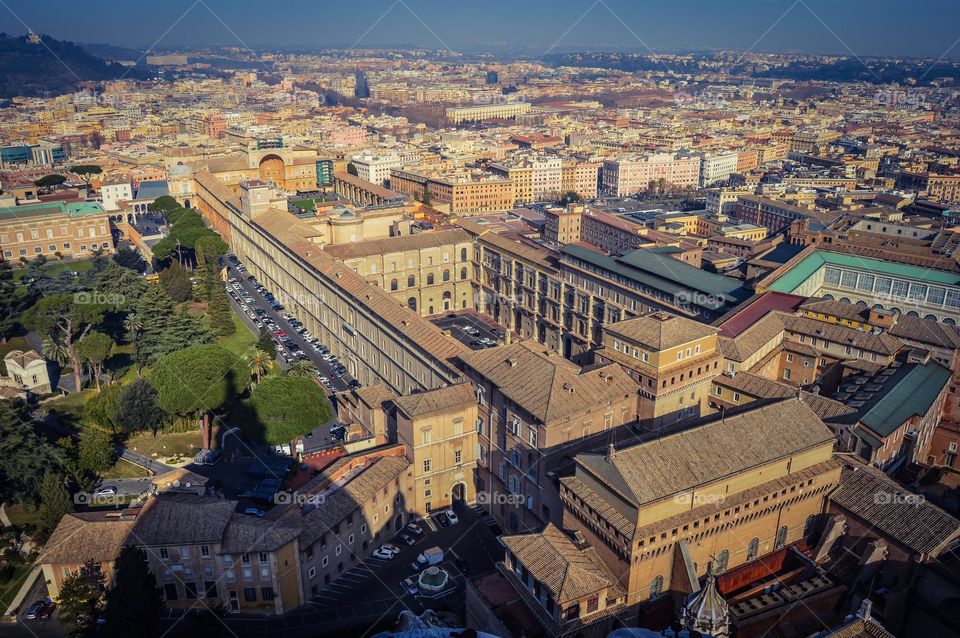 High angle view of cityscape