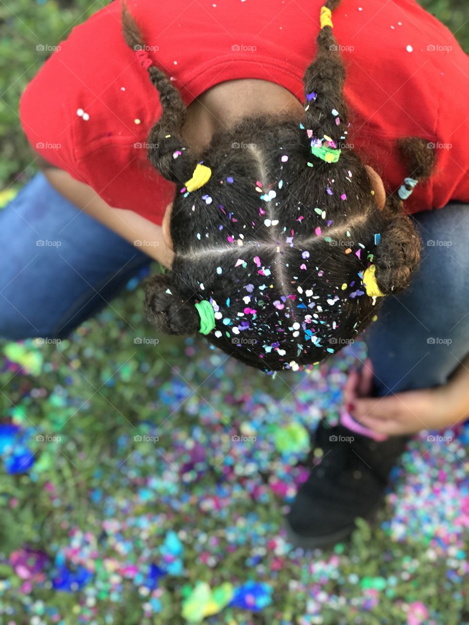 There are so many ways to celebrate in life. Cracking a confetti filled colorful egg shell on someone's head is just one of them. 