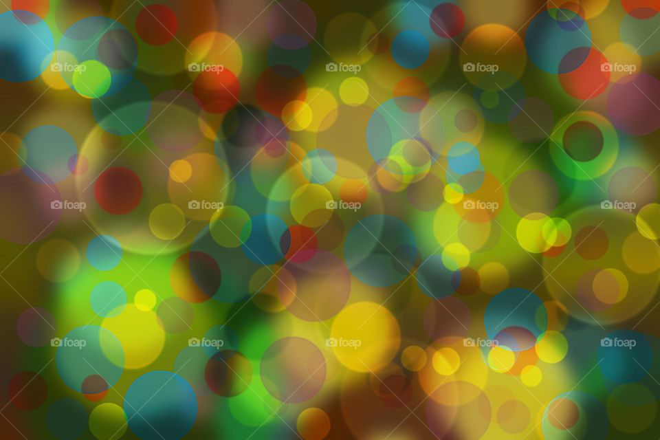 Colorful bokeh background design psychedelic minimalist art attack bubbles close up