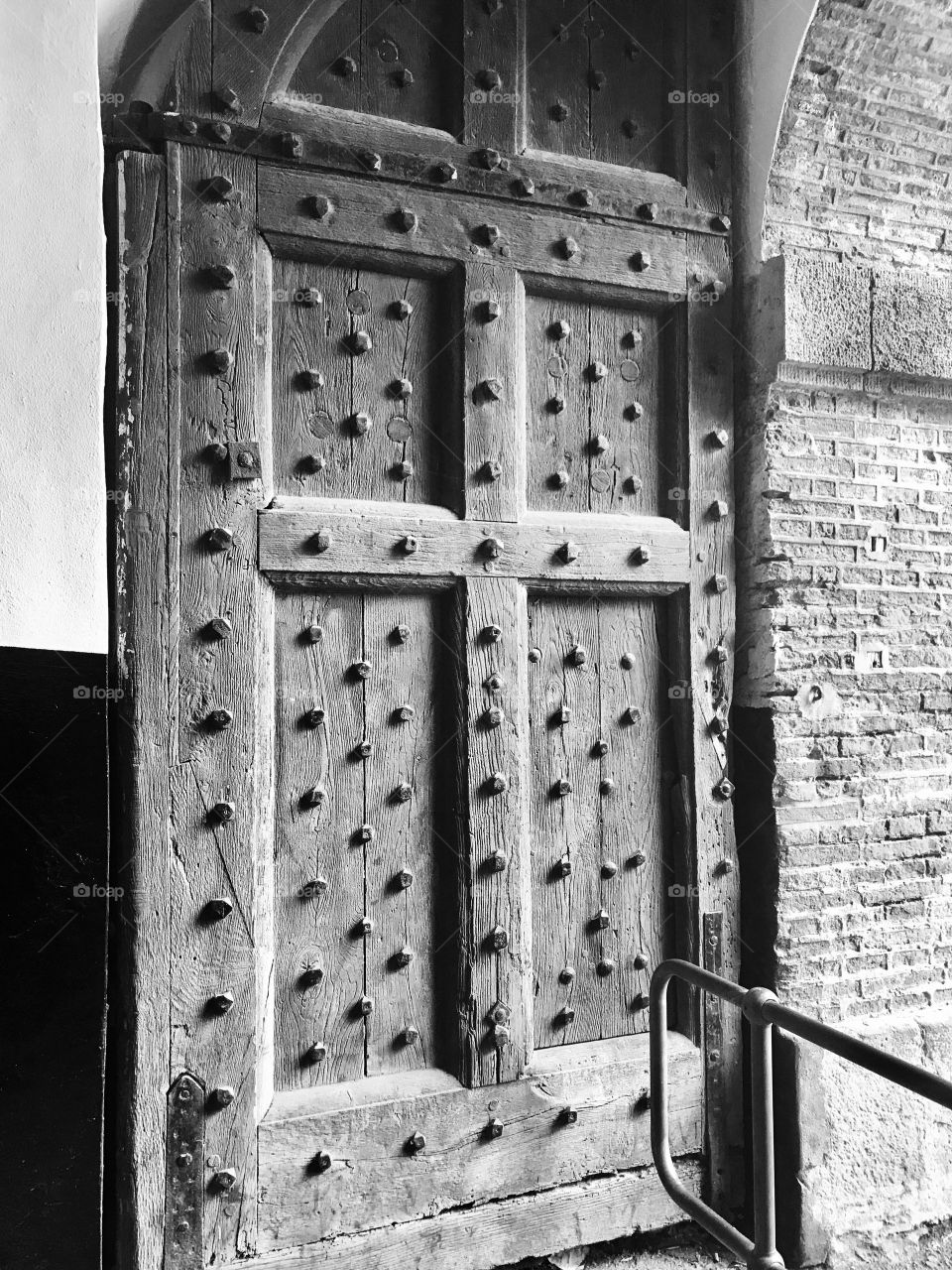 Door, black and white photography,heritage 