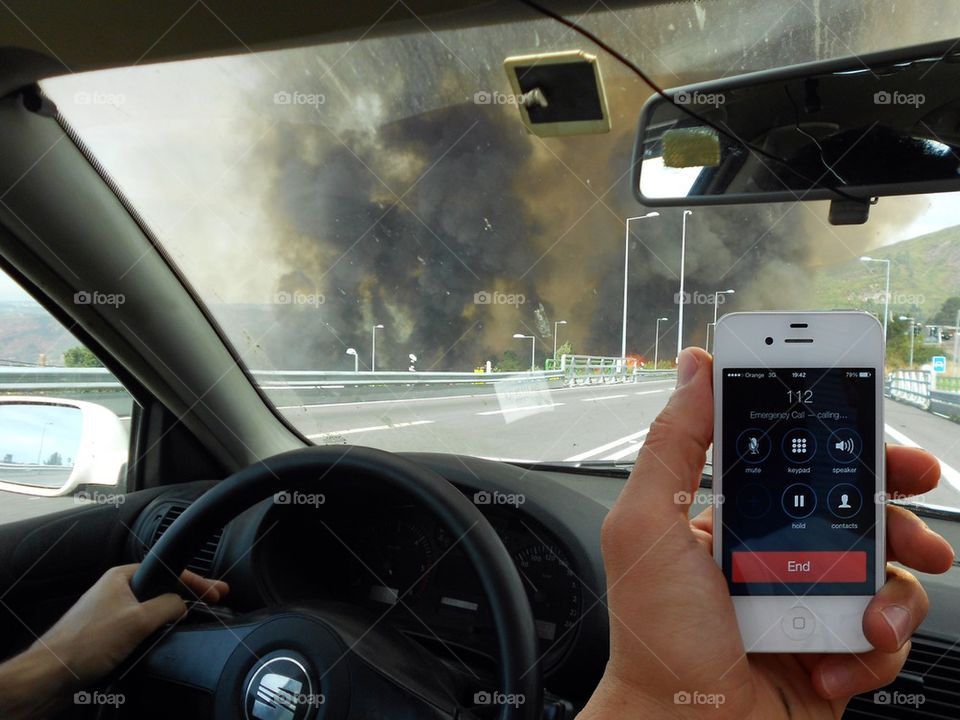 car emergency fire driving by iDavidHD