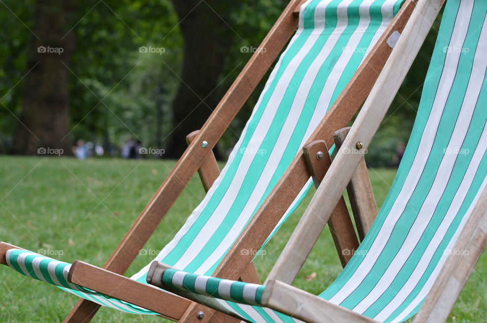 Chairs at the park