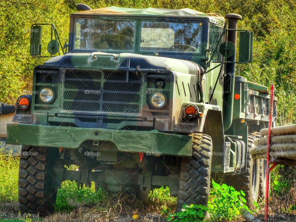 Army Truck. Military Vehicle
