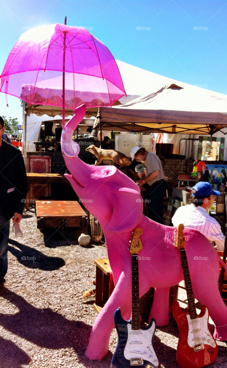 pink umbrella market sale by percypiglet
