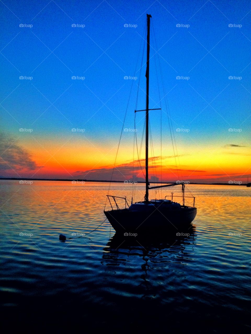 Sunset, Water, Boat, Sea, Dawn