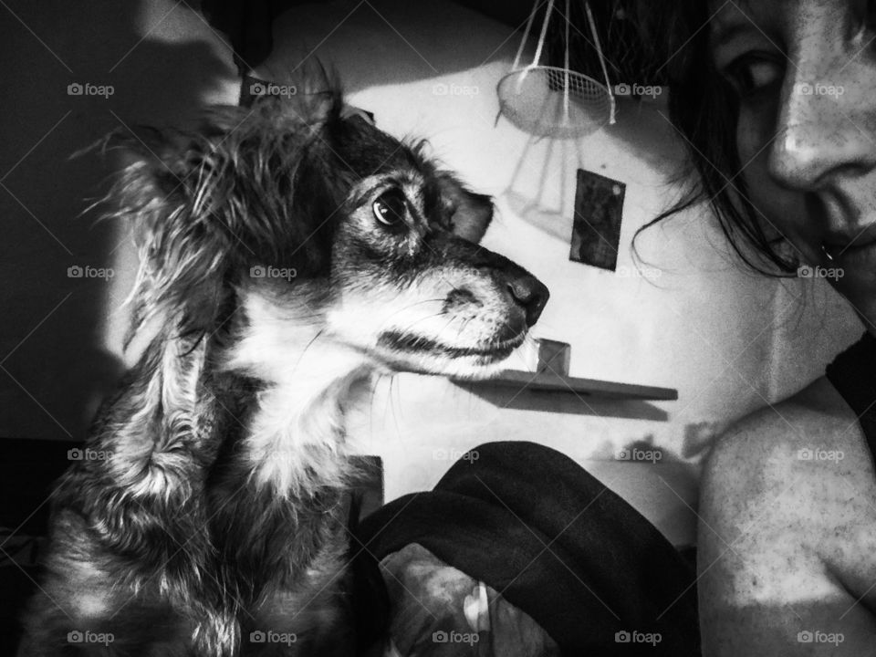 Rosi and I /black and white