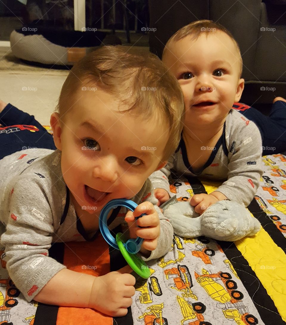 Fun with twin baby brothers