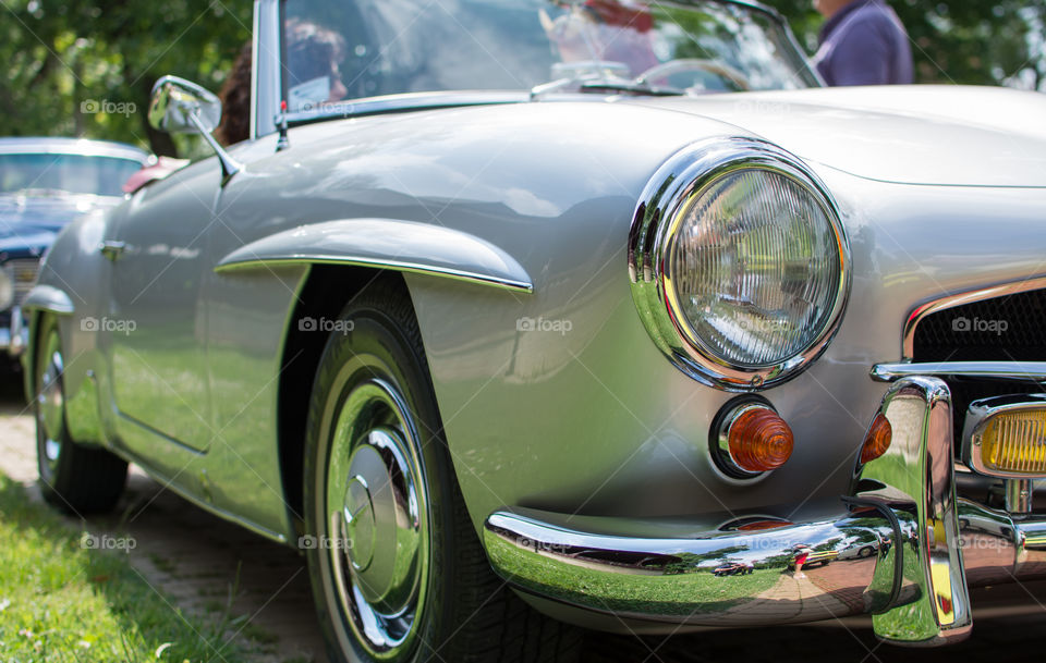 vintage mercedes benz car 190SL from 1962