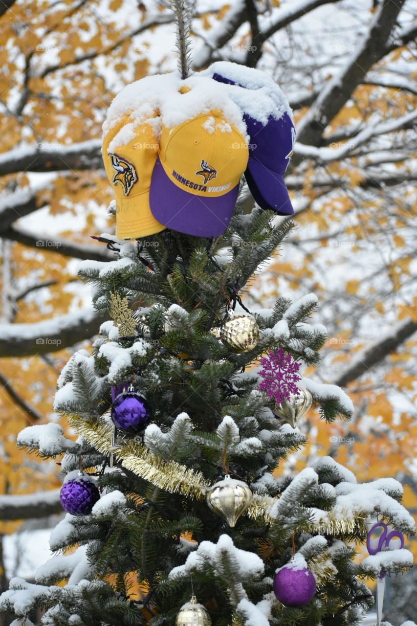 Vikings Christmas tree