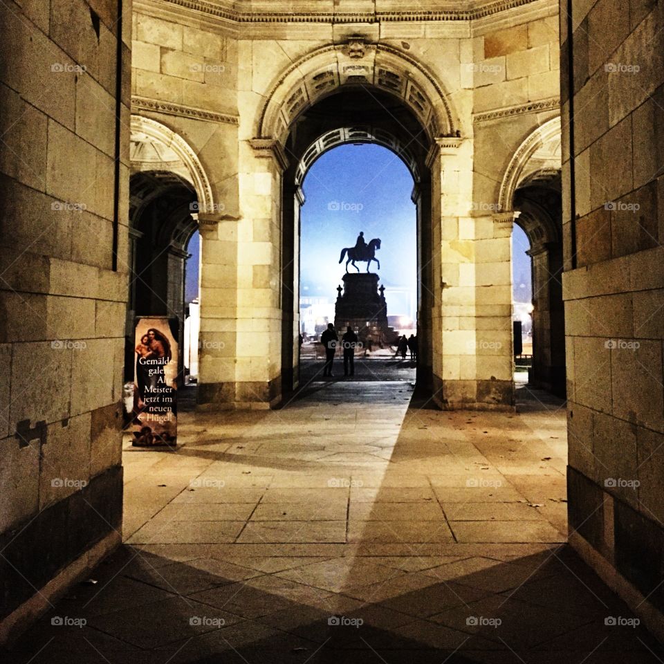 View of dresden zwinger Palace