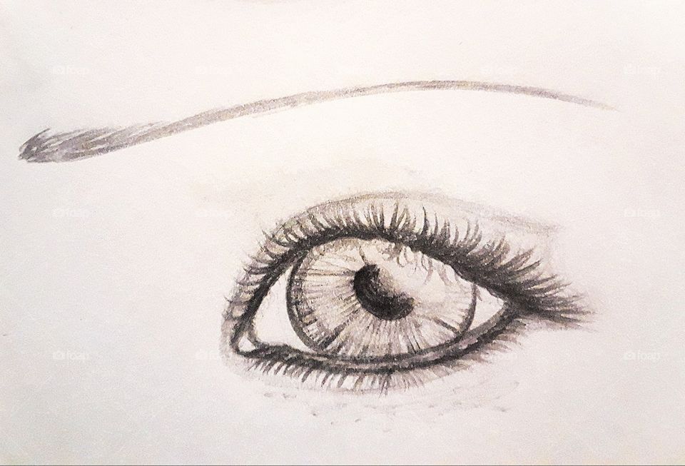 Drawing of eye