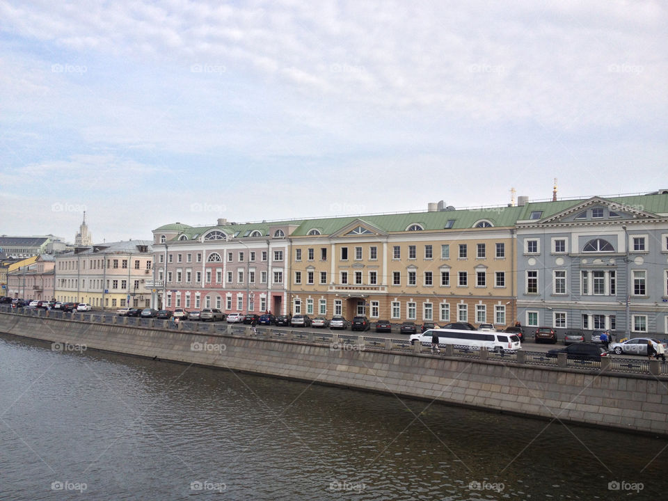 russia city water embankment by penguincody