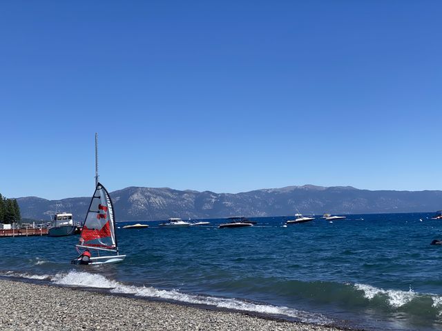 If it is windy enough and you have nowhere to be, why not take a small sailboat out?!