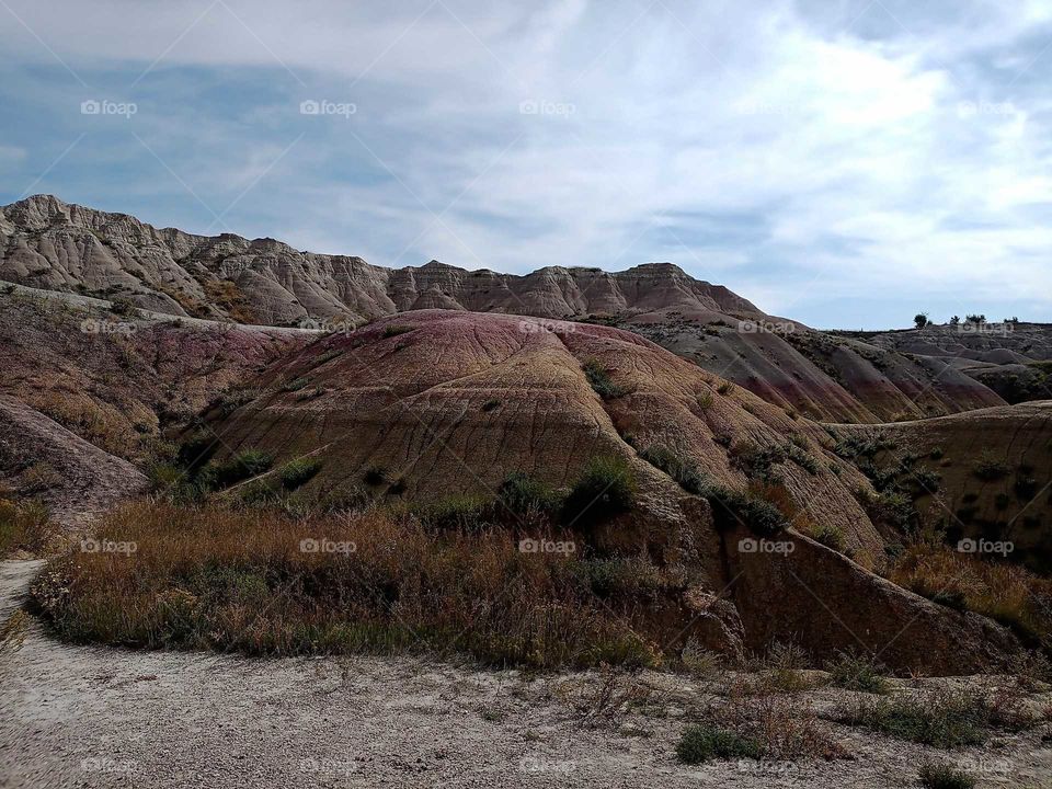 Colorful buttes