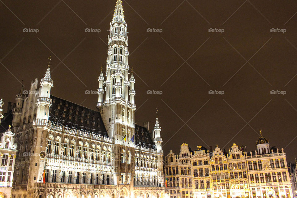 City Hall and Hotel de Ville, Brussels, Belgium