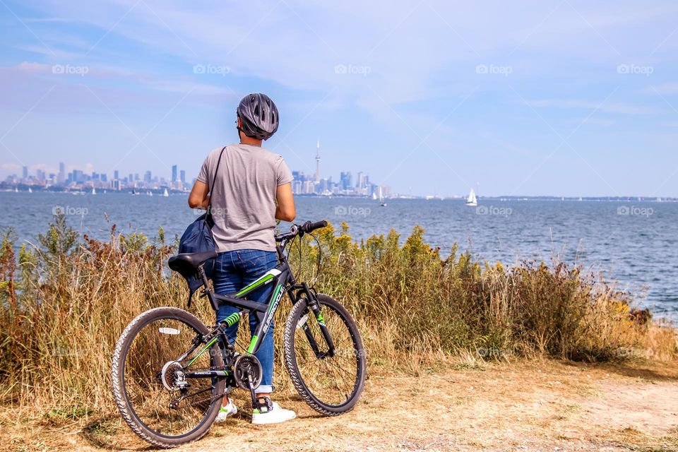 Man with a bike