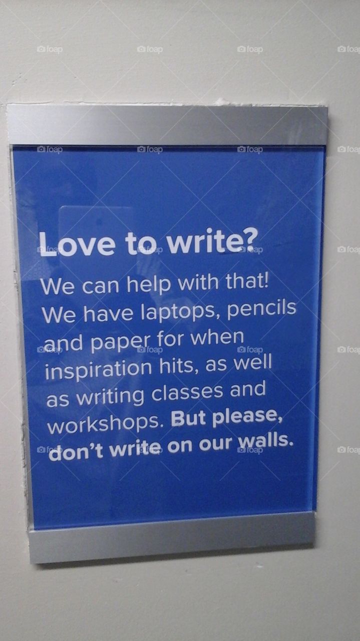 So you want to Write something. ..