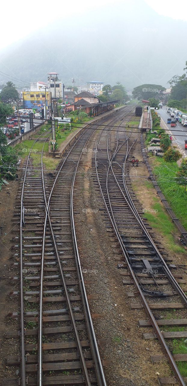 amazing view of railroad