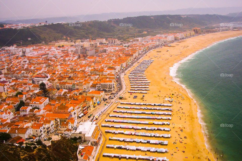 Beach from a cliff