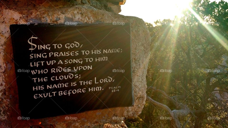 Grand Canyon quote. Psalm Grand Canyon