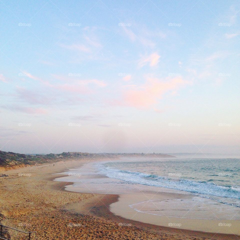 Dusk at Port Noarlunga in Australia.