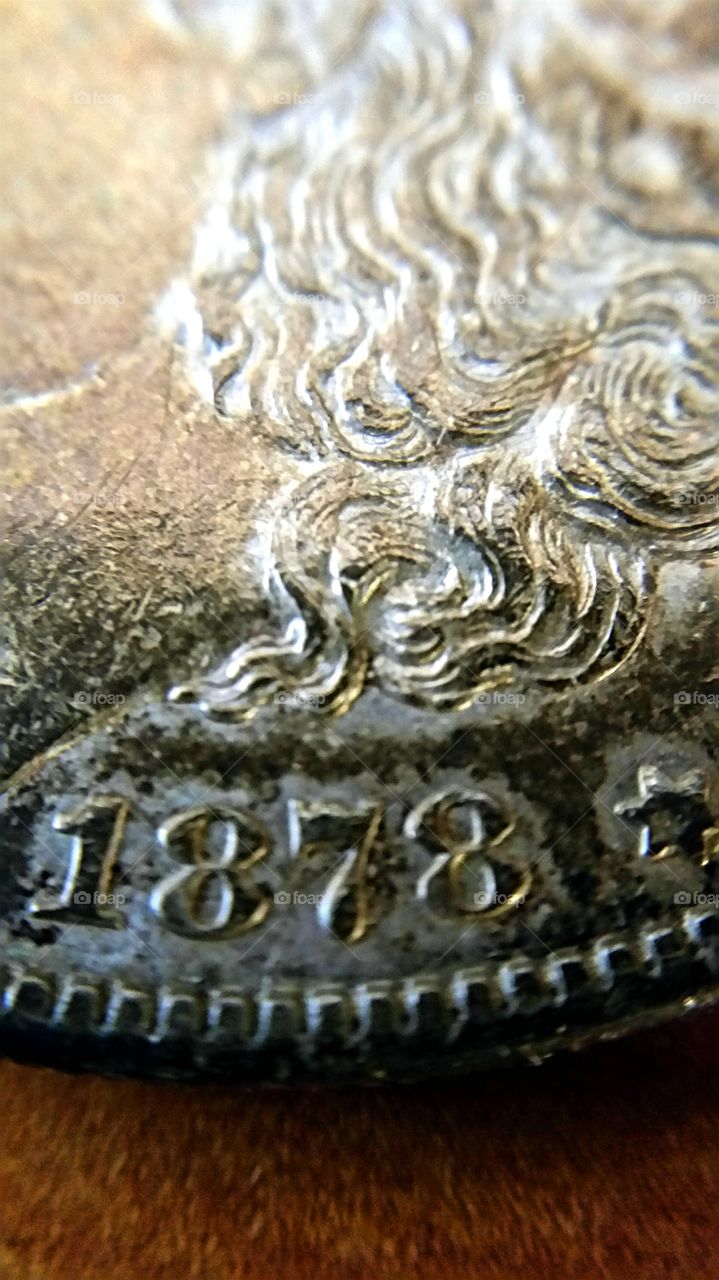 US Silver Dollar Coin dated 1878!
