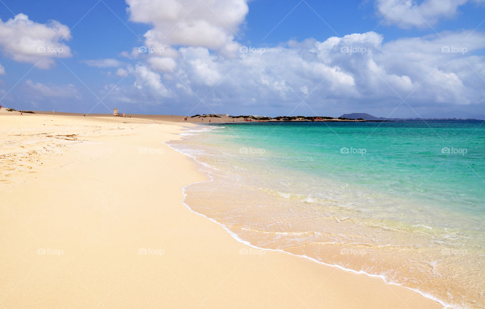 Corralejo beach. Fuerteventura 
