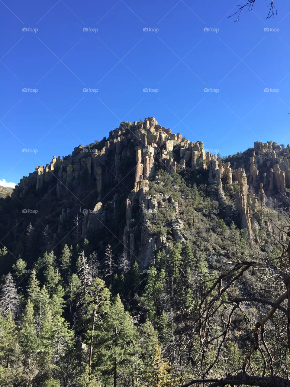 Arizona stacked rock mountain