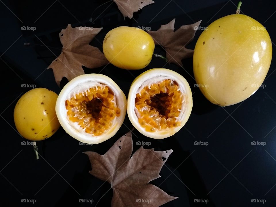 the beauty inside a passion fruit