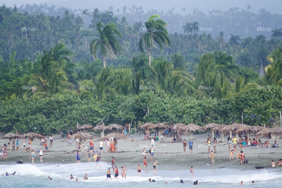 People on the beach