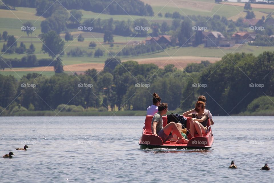 People On Pedalo