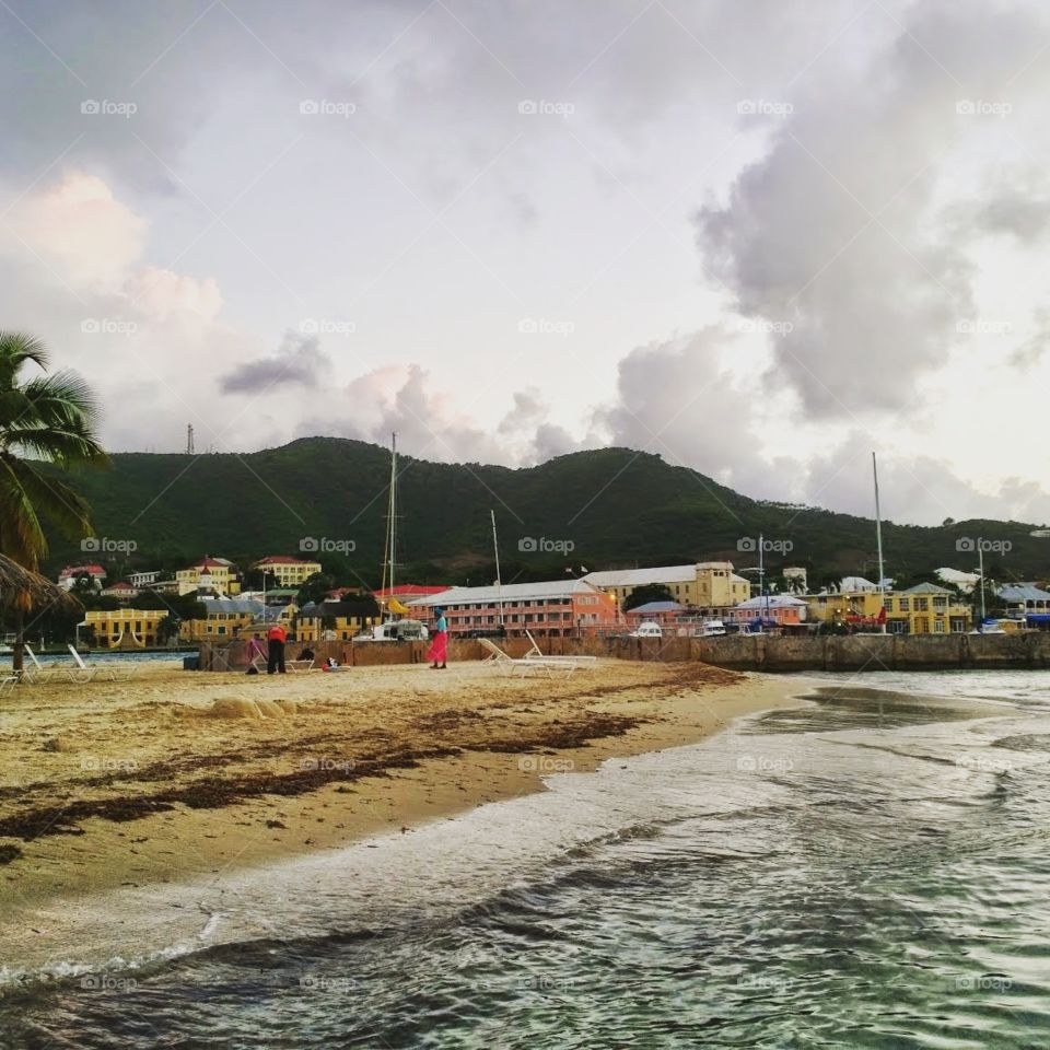 Christiansted, St. Croix. picture taken from hotel on the cay