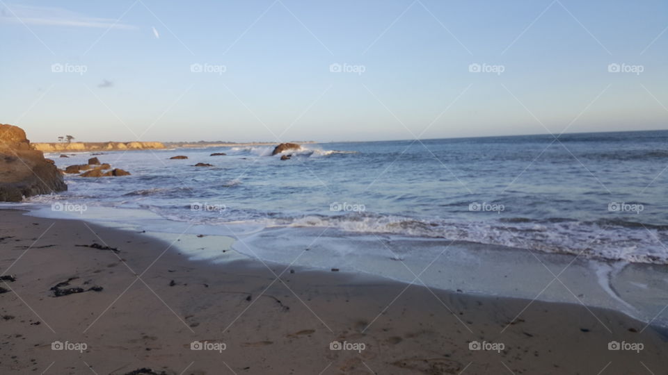 Off the coast of Pescadero. Coastal Route 1.