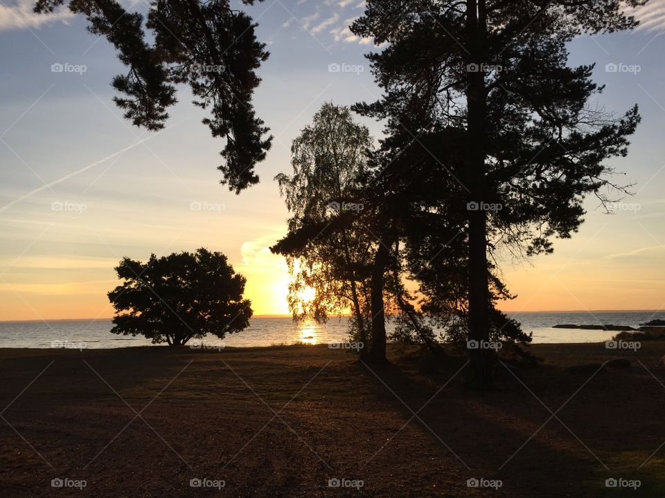 Sunrise at Kalmarsund in the Autumn
