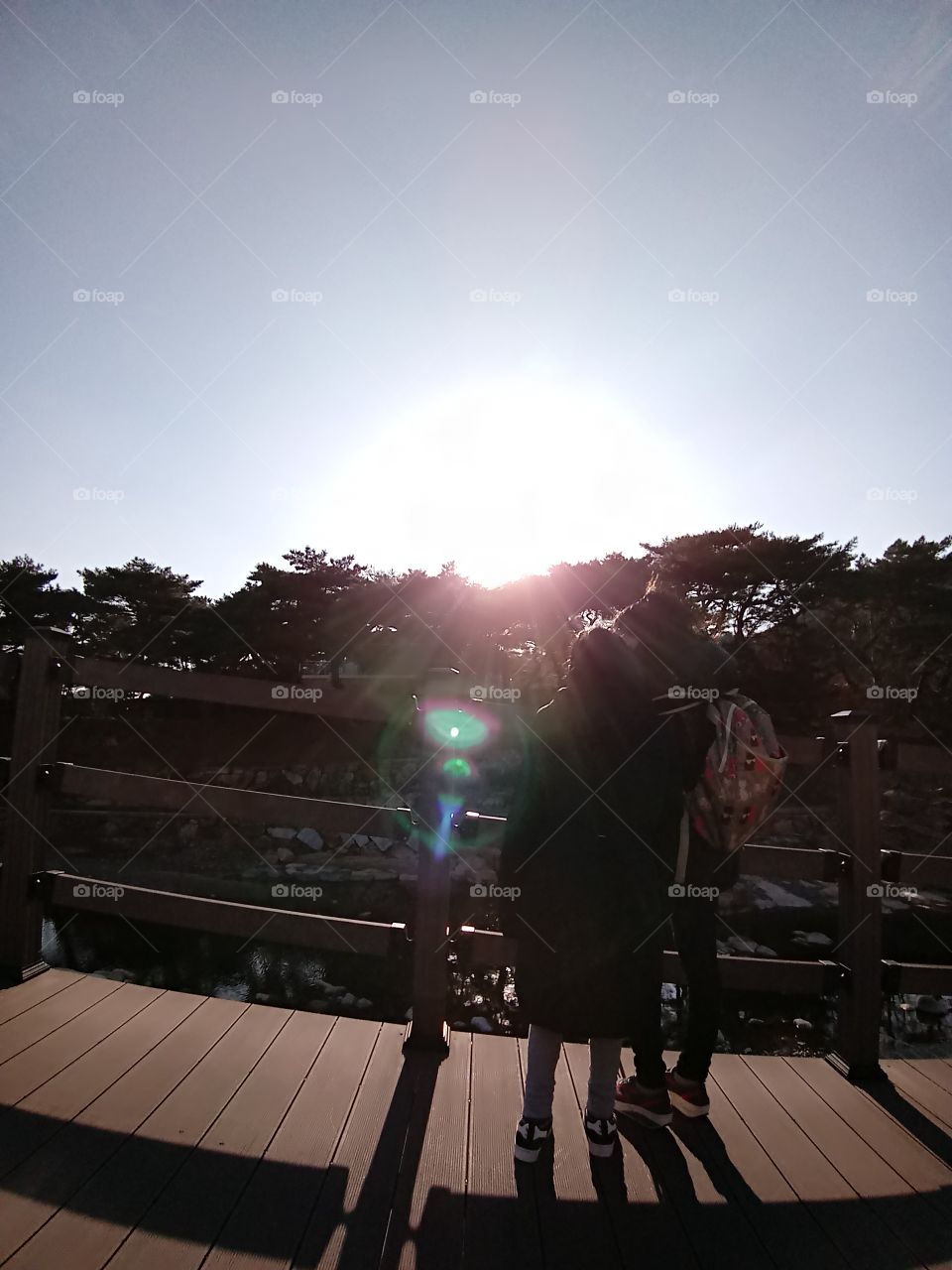 with my girl , we watch the beauty of the river and listening the water sounds that's flowing without end while waiting for the sun set.