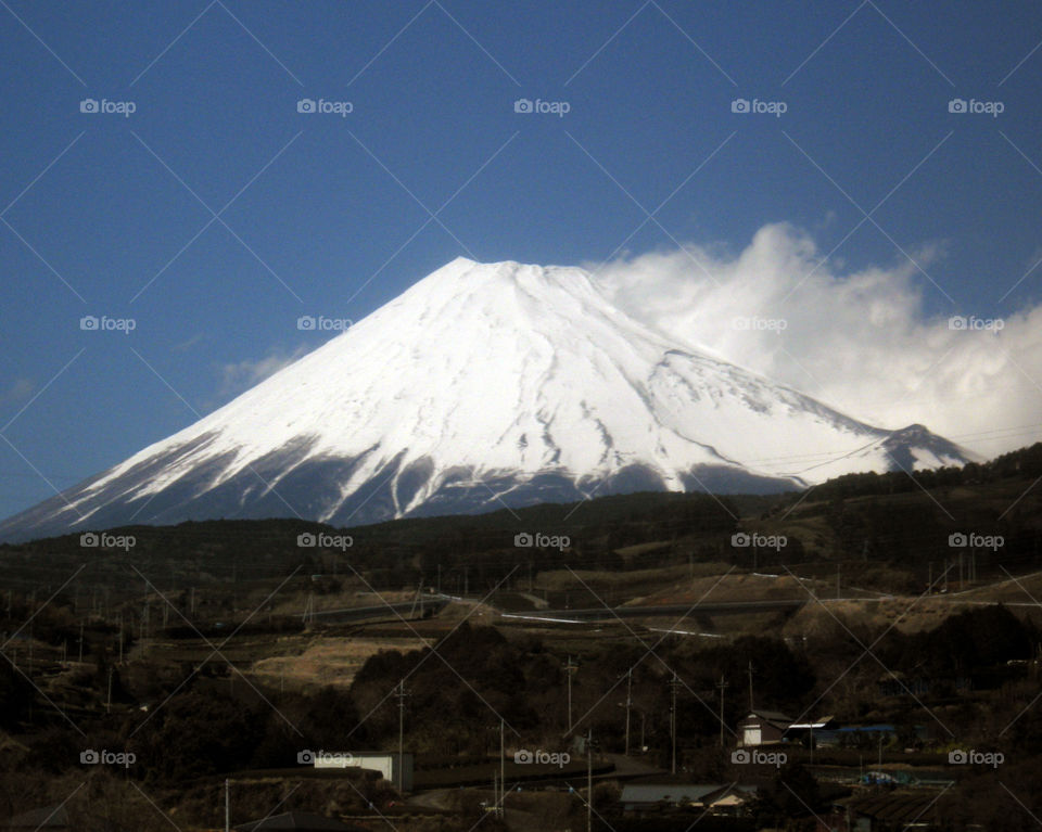 Passing Mount Fuji