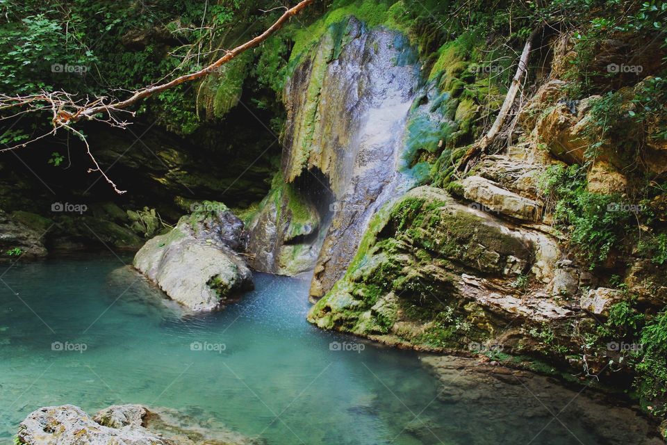 Waterfall fonissa kythera greece