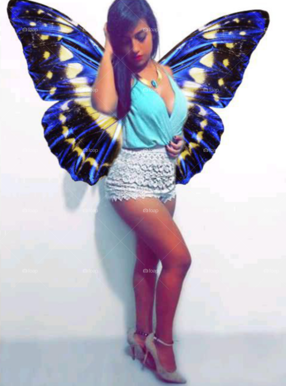 Beautiful Butterfly Girl