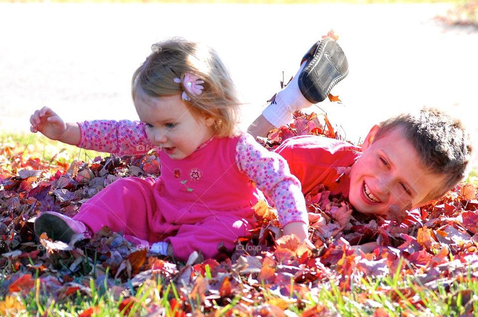 Fun in the leaves