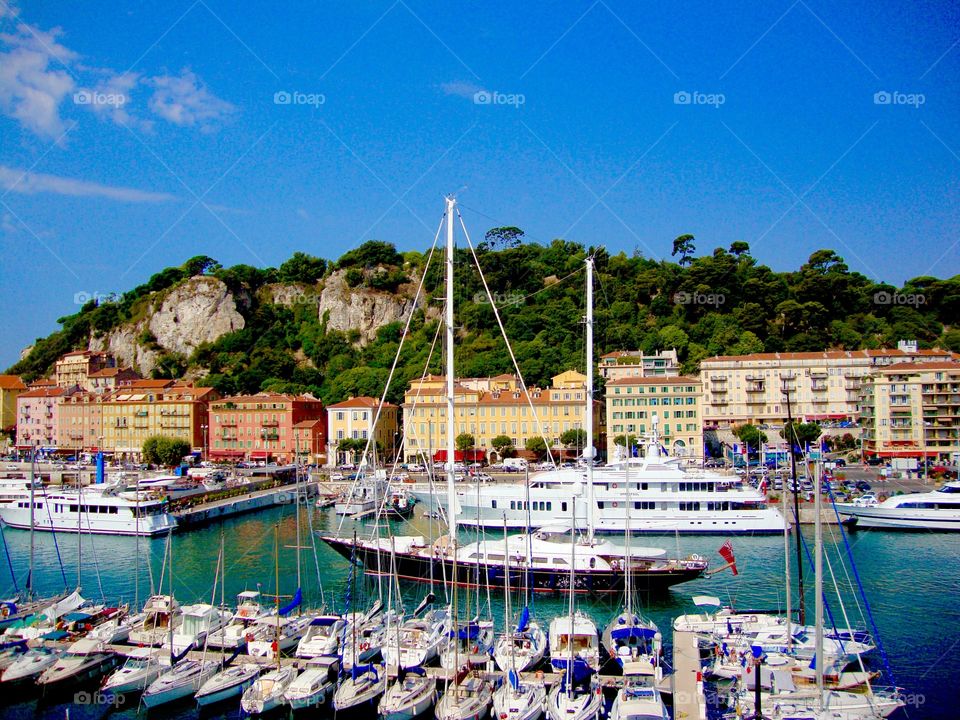 Nice View. Our balcony view of Nice Harbour ..