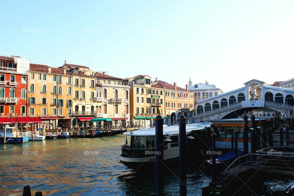 Venice Italy scenic view of the canal